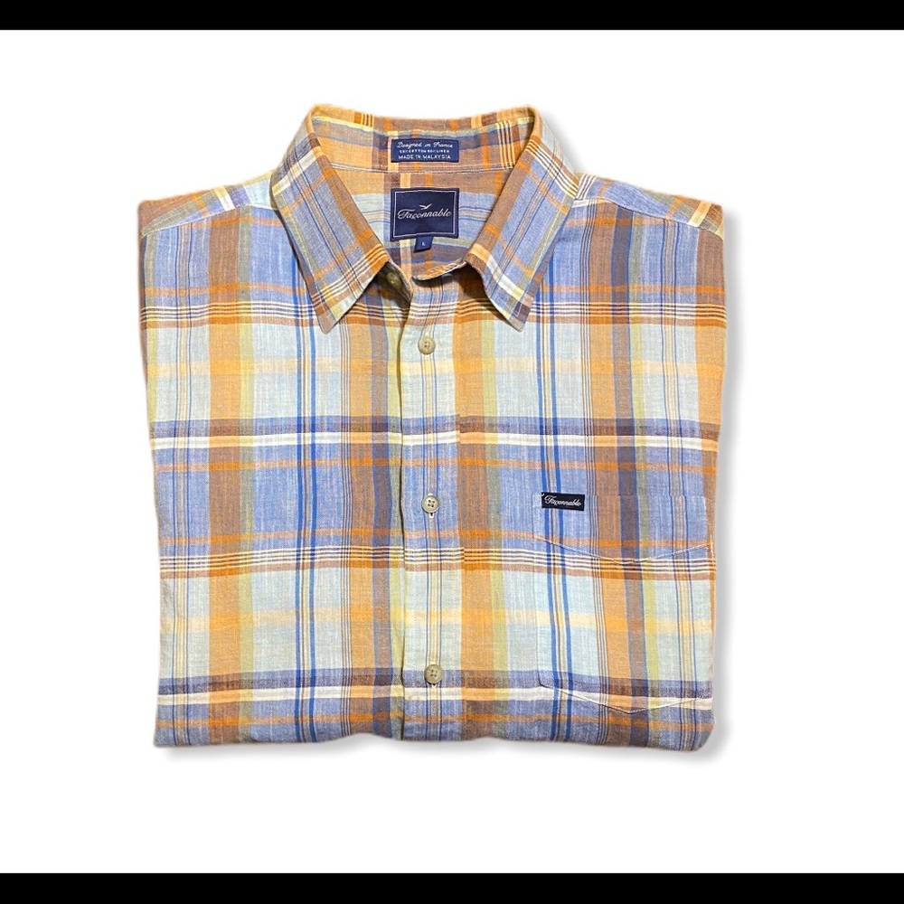 Faconnable large short sleeve button down